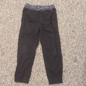 Sonoma Black Jogger Pants with Heathered Gray Waistband